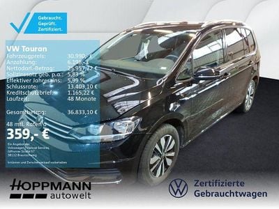 Grenadillschwarz metallic Gebraucht 2025 VW Touran Goal Van / Kleinbus | 30.990 € (Guter Preis)