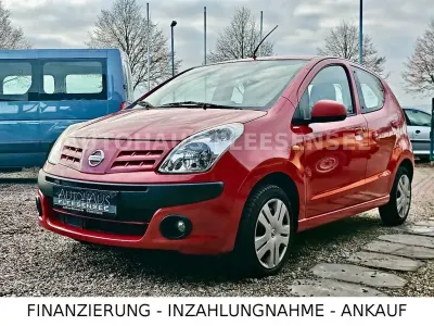 Brugt Nissan Pixo Acenta 68 HK (50 kW) 2010 Rød Hatchback