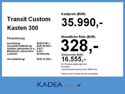 gebraucht Ford 300 Transit Custom KastenL1 Trend NAV*CAM*KLIMA