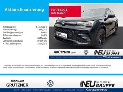 Neu VW Tiguan R-line 272 PS (200 kW) 2025 Grenadillschwarz metallic SUV