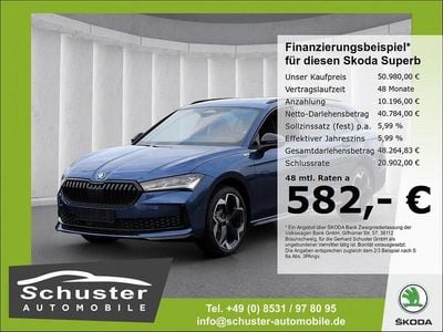 Neu Skoda Superb SportLine 193 PS (141 kW) 2026 Blau Kombi