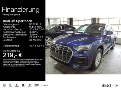 Używany Audi Q5 Sportback Advanced Plus 204 KM (150 kW) 2021 Niebieski SUV