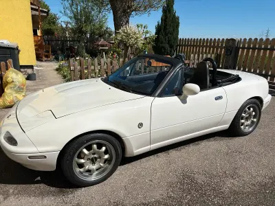 Gebraucht Mazda MX5 131 PS (96 kW) 1994 Weiß Cabrio