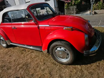 Gebraucht VW Käfer Karmann 34 PS (25 kW) 1977 Rot Cabrio