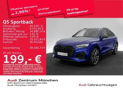 Gebraucht Audi Q5 Sportback S-Line 204 PS (150 kW) 2022 Blau SUV