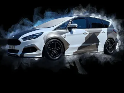 Gebraucht Ford S-MAX ST-Line 241 PS (177 kW) 2018 Weiß Van / Kleinbus