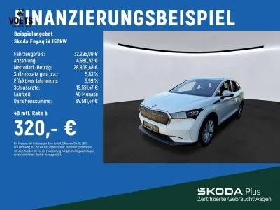 Gebraucht Skoda Enyaq iV 150 kW (204 PS) 2023 Weiß SUV