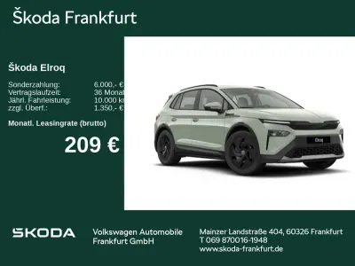 Neu Skoda Elroq Essence 150 kW (204 PS) 2026 Grün SUV