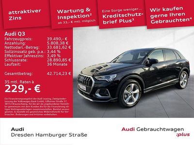 Gebraucht Audi Q3 Advanced Plus 150 PS (110 kW) 2025 Mythosschwarz metallic SUV