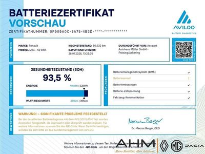 Blau Gebraucht 2021 Renault Zoe Experience Kleinwagen | 15.850 € (Etwas zu teuer)