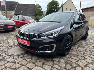 Gebraucht Kia Ceed Sportswagon DREAM-TEAM Edition 135 PS (99 kW) 2018 (1k) zilinaschwarz met. Kombi