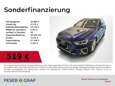 Gebraucht Audi A4 S-Line 204 PS (150 kW) 2023 Navarrablau metallic Kombi