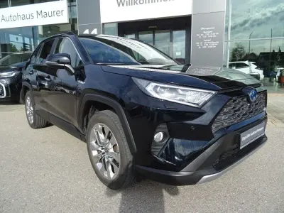 Gebraucht Toyota RAV4 Hybrid Lounge 222 PS (163 kW) 2021 Tiefschwarz metallic SUV