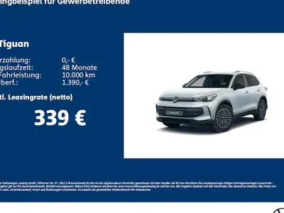 Neu VW Tiguan Life 150 PS (110 kW) 2026 Silber SUV