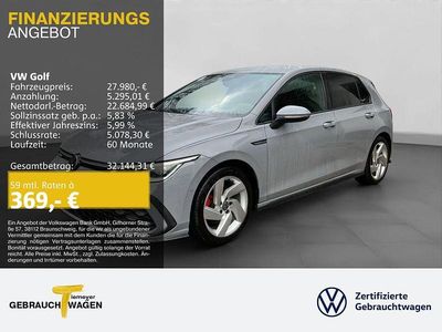 Gebraucht VW Golf VIII GTD 200 PS (147 kW) 2021 Grau Limousine