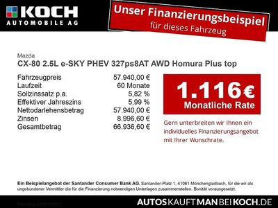 Neu Mazda CX-80 Homura-Line 328 PS (241 kW) 2026 Weiß SUV