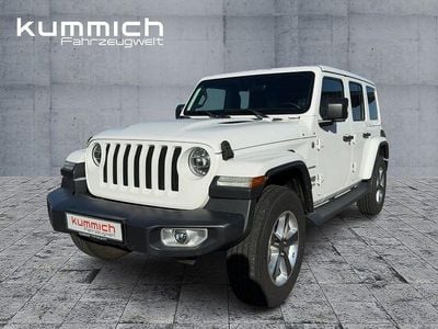 Gebraucht Jeep Wrangler Unlimited Sahara 272 PS (200 kW) 2019 Weiß SUV
