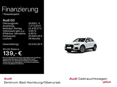 Gebraucht Audi Q3 Ambiente 190 PS (139 kW) 2023 Gletscherweiß metallic SUV