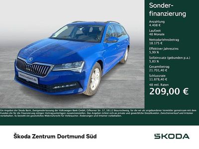 Gebraucht Skoda Superb Ambition 150 PS (110 kW) 2022 Blau Kombi