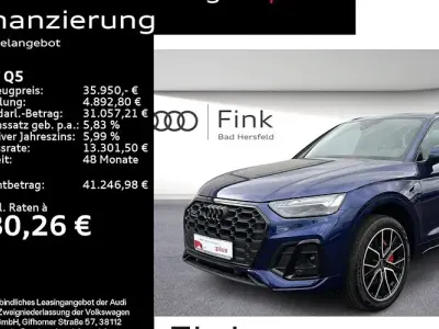 Gebraucht Audi Q5 S-Line 299 PS (219 kW) 2023 Navarrablau metallic SUV