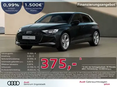 Occasion Audi A3 Advanced 204 ch (150 kW) 2025 Noir Berline
