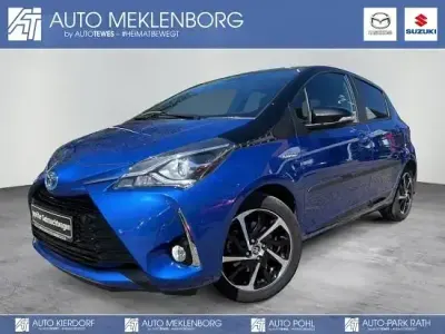 Brugt Toyota Yaris Hybrid Plus 75 HK (55 kW) 2019 Blå Hatchback