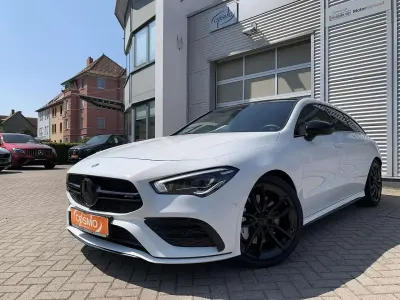 Gebraucht Mercedes CLA35 AMG Shooting Brake AMG 306 PS (225 kW) 2020 Polarweiss  unilack Kombi