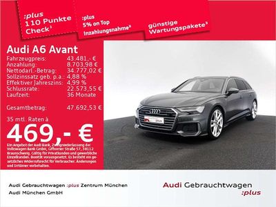 Daytonagrau perleffekt Gebraucht 2021 Audi A6 S-Line Kombi | 43.481 €