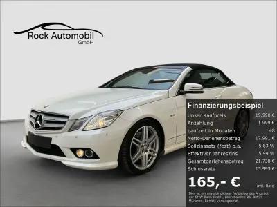 Second-hand Mercedes E250 AMG line 204 CP (150 kW) 2011 Alb Cabrio