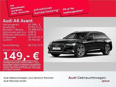 Gebraucht Audi A6 Advanced 204 PS (150 kW) 2024 Mythosschwarz metallic Kombi