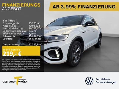 Gebraucht VW T-Roc R-line 150 PS (110 kW) 2023 Weiß SUV