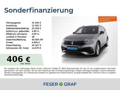 Pyritsilber metallic Gebraucht 2024 VW Tiguan Allspace R-line SUV | 41.940 € (Fairer Preis)