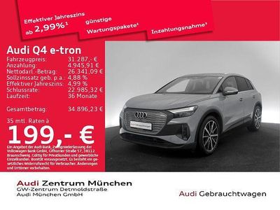 Gebraucht Audi Q4 e-tron Comfort 150 kW (204 PS) 2022 Kieselgrau SUV