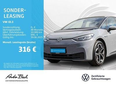 Usata VW ID.3 Pro Performance 150 kW (204 CV) 2021 Grigio Utilitaria