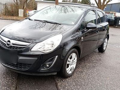 Gebraucht Opel Corsa Edition 69 PS (50 kW) 2012 Schwarz Kleinwagen