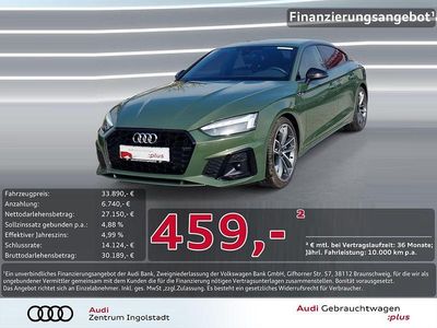 Gebraucht Audi A5 Sportback Ambiente 204 PS (150 kW) 2021 Distriktgrün metallic Kleinwagen
