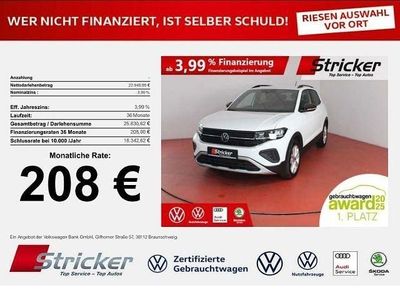 Gebraucht VW T-Cross Life 116 PS (85 kW) 2025 Pure white SUV