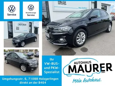Gebraucht VW Polo Highline 95 PS (69 kW) 2019 Schwarz Kleinwagen