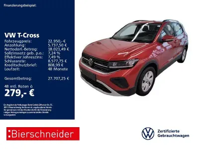 Gebraucht VW T-Cross Life 116 PS (85 kW) 2025 Rot SUV