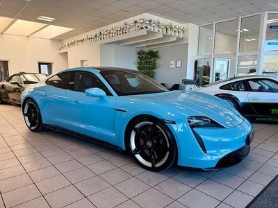Second-hand Porsche Taycan Turbo S 559 kW (761 CP) 2020 Albastru Berlinǎ