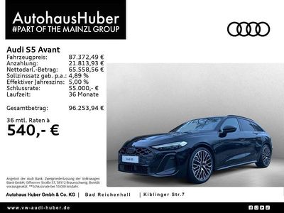 Neu Audi S5 Ambiente 367 PS (269 kW) 2026 Schwarz Kombi