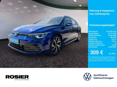 Gebraucht VW Golf VIII R-line 150 PS (110 kW) 2023 Blau / lapiz blue (metallic) Kombi
