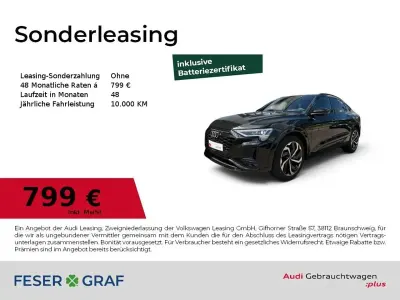 Gebraucht Audi Q8 e-tron S-Line 300 kW (408 PS) 2023 Schwarz SUV