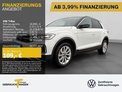 Begagnad VW T-Roc Style 110 HK (80 kW) 2023 Vit SUV