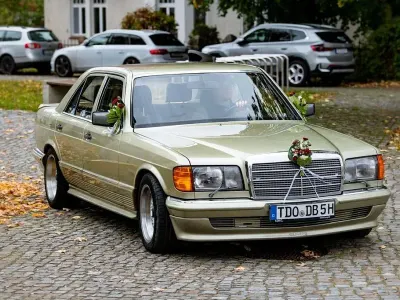 Brugt Mercedes 500 SE 231 HK (169 kW) 1979 Grøn Sedan