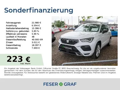 Gebraucht Seat Ateca FR 150 PS (110 kW) 2022 Nevada weiß metallic SUV