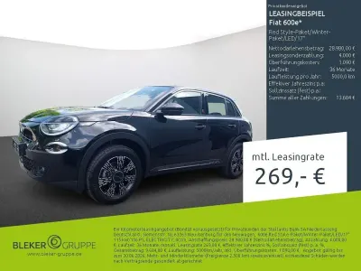 Neu Fiat 600E Red 114 kW (156 PS) 2025 Cinema schwarz SUV