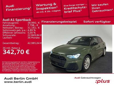 Distriktgrün metallic mythossc Gebraucht 2025 Audi A1 S-Line Limousine | 38.990 €