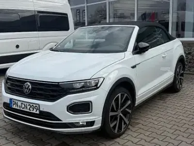 Gebraucht VW T-Roc Cabriolet R-line 150 PS (110 kW) 2021 Weiß Cabrio