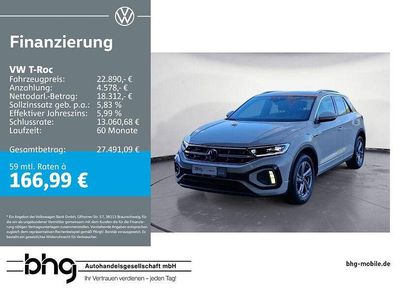 Gebraucht VW T-Roc R-line 110 PS (80 kW) 2024 Grau SUV